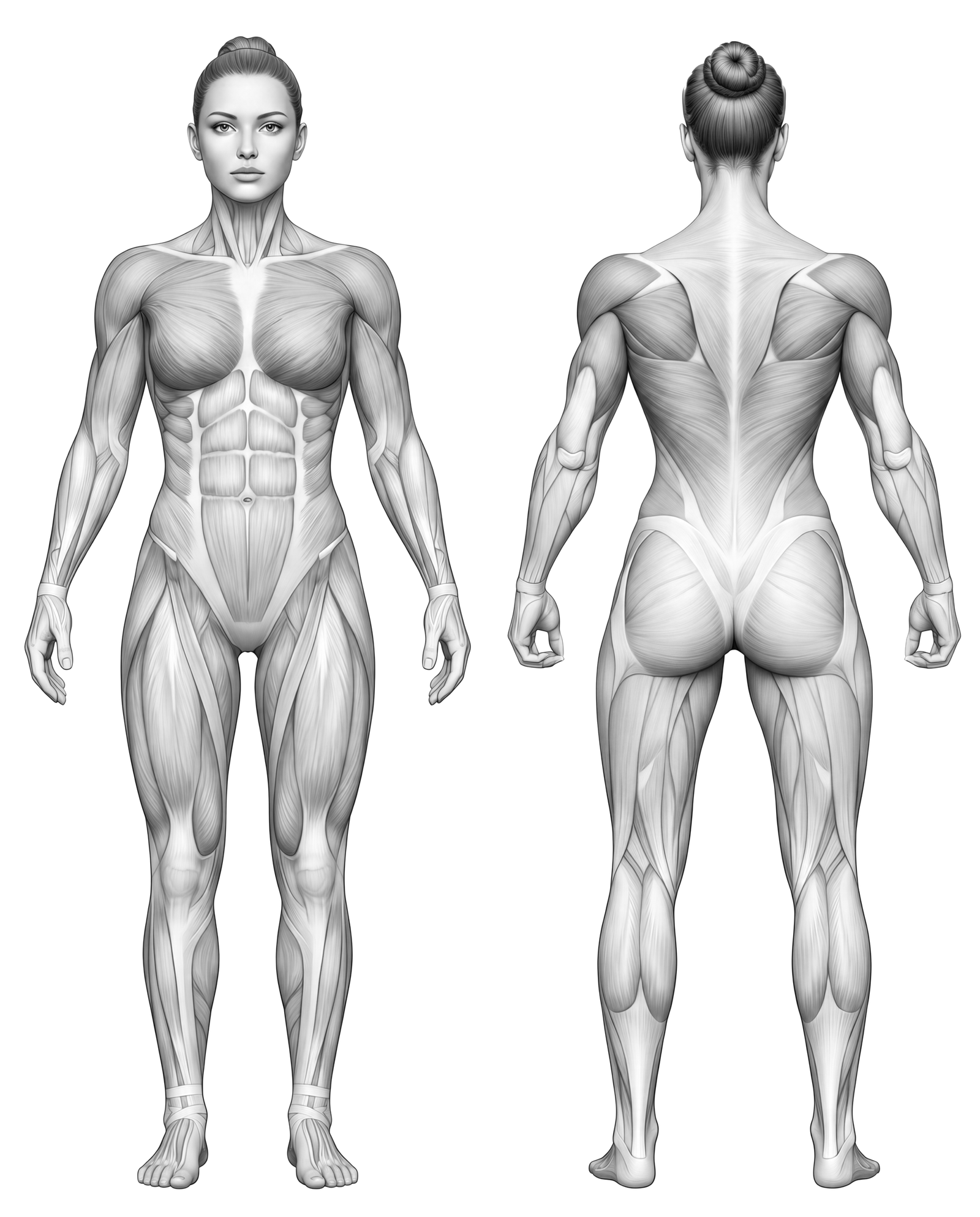 Mapa Muscular Feminino